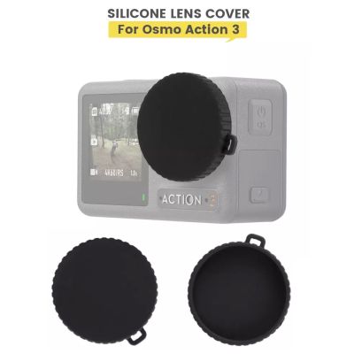 Lens Cover For DJI ACTION 3 Sports Camera Lens Protective Cover Silicone cover Dust and Fall Resistant