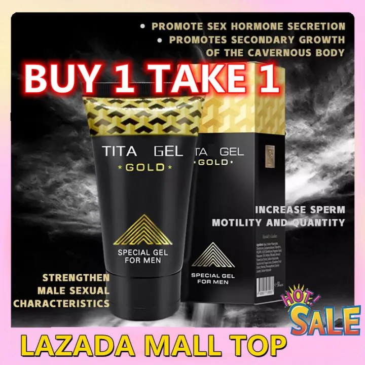 100 Legit Original Russian Titan Gel Gold For Men With English Manual Male Potency Penis