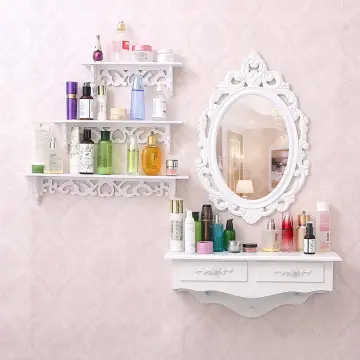 Fabulous DIY Wall Mounted Dressing Table / Wall Mirror With Shelf Sure shop