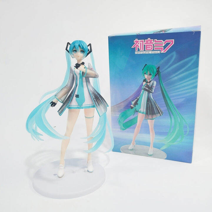 Fastshipment 18cm Anime Hatsune Miku Figure Beautiful Girl Miku Car Ornament Decoration Statue