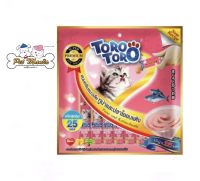 Toro Toro ขนมครีมแมวเลีย รสปลาทูน่าผสมปลาโออบแห้ง 15gx25ซอง