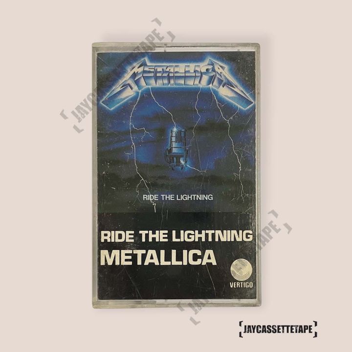 metallica-อัลบั้ม-ride-the-lightning-original-เทปเพลง-เทปคาสเซ็ต-เทปคาสเซ็ท-cassette-tape-เทปเพลงสากล