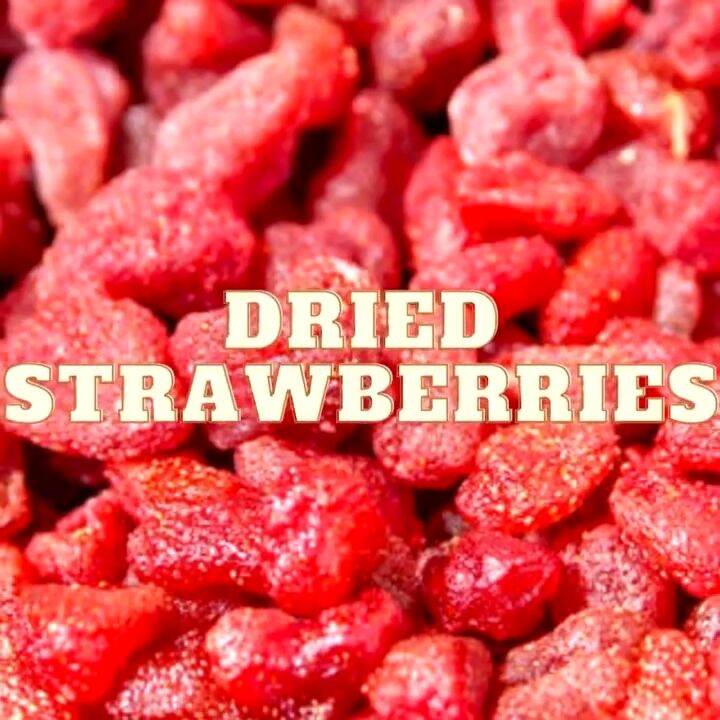Dried strawberry fresh strawberry Natural sweetened dried fruit healthy