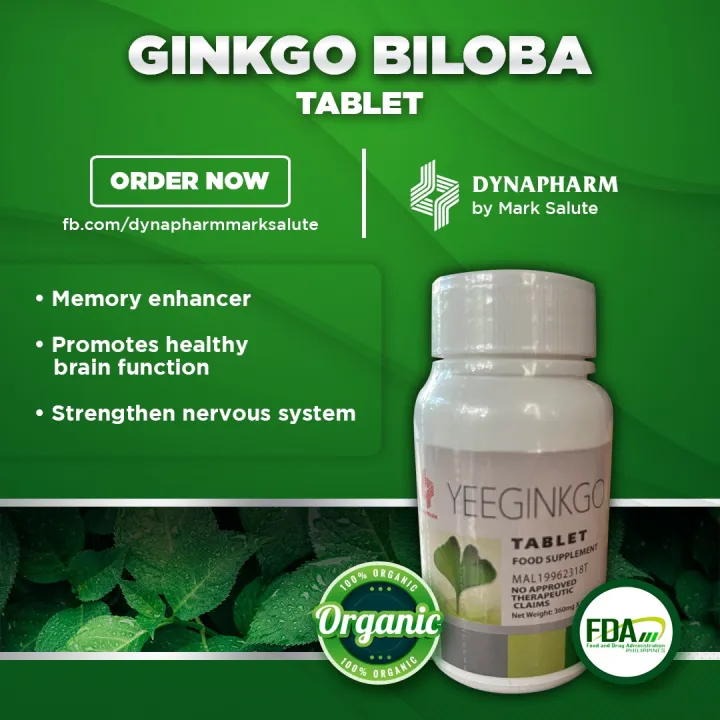 Ginkgo Biloba dynapharm supplement for brain and enhance memory Lazada PH