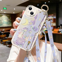 เคสโทรศัพท์มือถือเหมาะสำหรับ iPhone 14 13ป้องกันการตกหล่นสำหรับ PROMAX Huawei OPPO Xiaomi VIVO หนังแกะ12การ์ตูน11เฉียง9สายคล้อง xsmax สายคล้องหลัง8สายคล้องข้อมือ X เคสกระต่าย splus P50