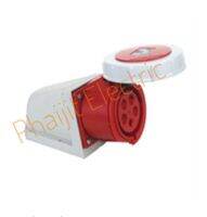 เต้ารับสำหรับยึดติดผนัง ชนิดกันฝุ่น IP67 PCE 1252-6  (HACO) Wall Sockets 1252-6  Brand PCE By HACO 32A , 400V , 5Pin ( 3P+N+E )