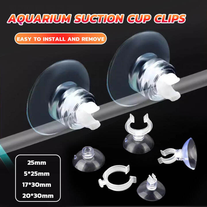 Nurm Aquarium Suction Cup Clips Air line Tube Holders Clamps Fish Tank