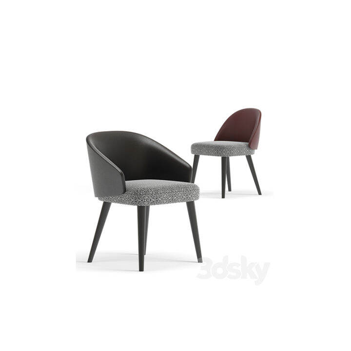 Italian Style Leather Model Room Club Restaurant Dining Chair