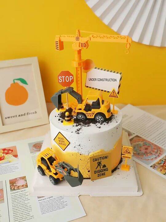 ( Ready Stock ) 6 in 1 Engineering Construction Vehicles Truck Set ...