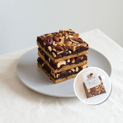 Brookie King of Nuts 3x3 inches บรู้กกี้ King of Nuts  ขนาดประมาณ 3x3 นิ้ว - Oven Talk Bangkok