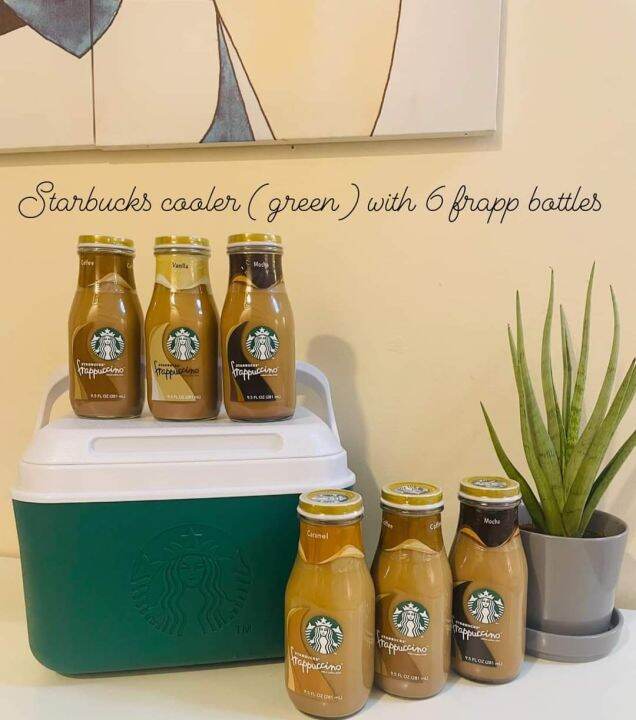 Get this limited edition Starbucks Cooler with 6 Frappucino Drinks
