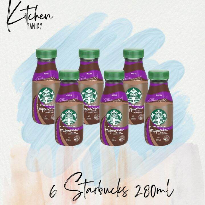 Starbucks Ready To Drink Frappuccino Mocha Coffee 280ml 6 Bottles ...