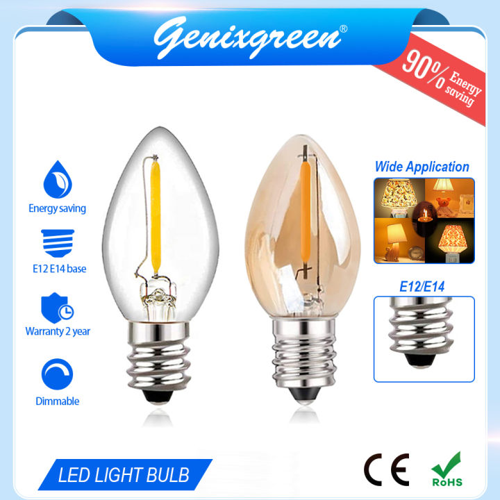 E14/E12 C7 Led Bulb 0.5W LED Lamp LED Filament Light Chandelier