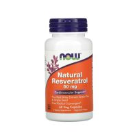 Natural Resveratrol 50 mg 60 Veg Capsules (Now Foods)