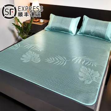 Bamboo mat summer cool mattress positive negative dual-use mat double-sided  household rattan mat foldable ice bamboo summer