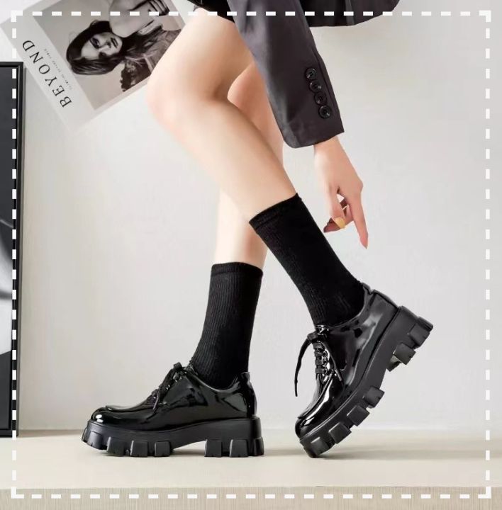 MaryJane Shoes Casual Thick bottom Ankle Boots Student Shoes girl shoes ...