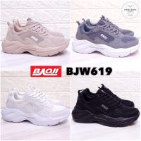 BAOJI แท้?% รองเท้าผ้าใบ รองเท้าผ้าใบยอดฮิต รุ่น BJW619 สีดำ ขาว เทา ชมพู ไซส์ 37-41