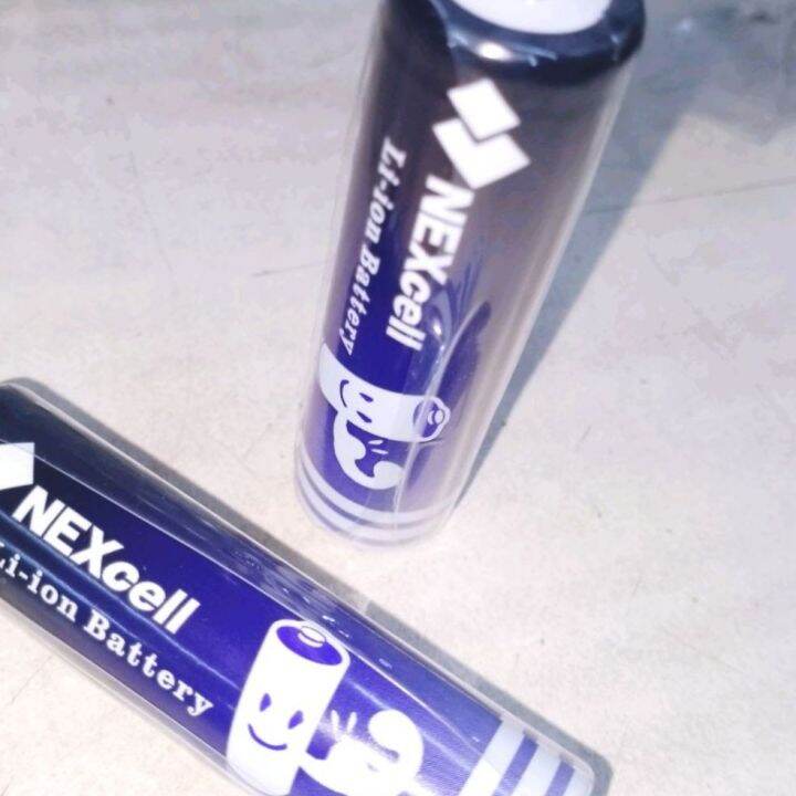 nexcell-ถ่านชารจ์ลิเทียมไออ้อน-6000-mah-icr18650-3-7-v-2-ก้อน-rechargeable-lithium-li-ion-battery-สำหรับเครื่องใช้ถ่านพลังสูง-สีม่วง