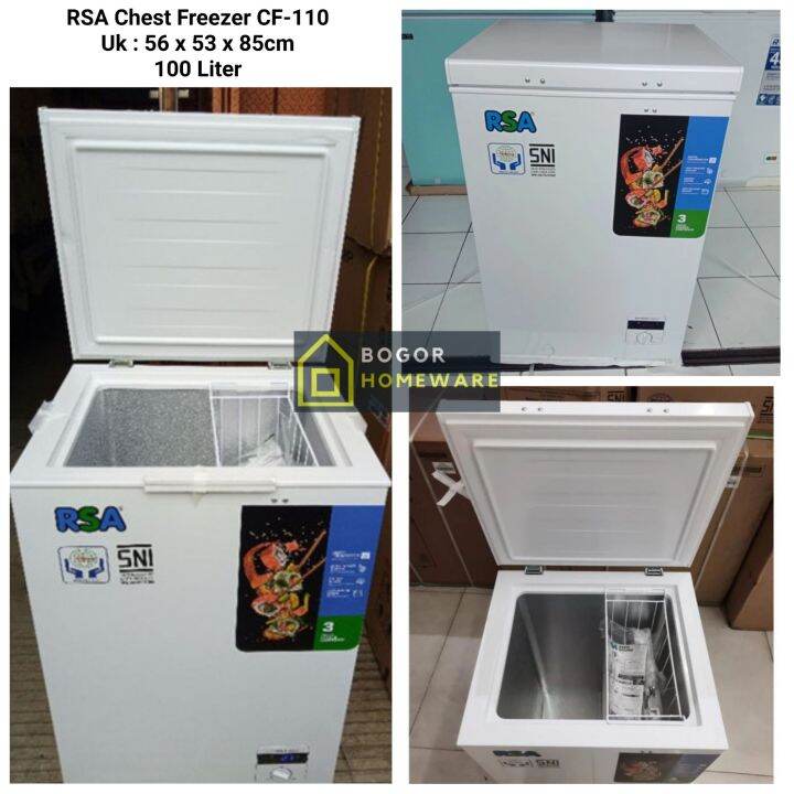 (KHUSUS BOGOR) CHEST FREEZER RSA CF110 KAPASITAS 100L Lazada Indonesia