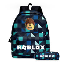 เกมการ์ตูนกระเป๋าหูรูดสองชิ้น roblox กระเป๋านักเรียนสำหรับนักเรียนประถมและมัธยมกระเป๋านักเรียนสำหรับเด็ก