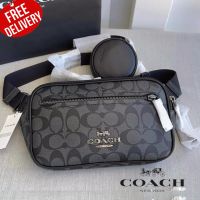 กระเป๋าคาดอก Coach Elias Belt Bag In Signature Canvas