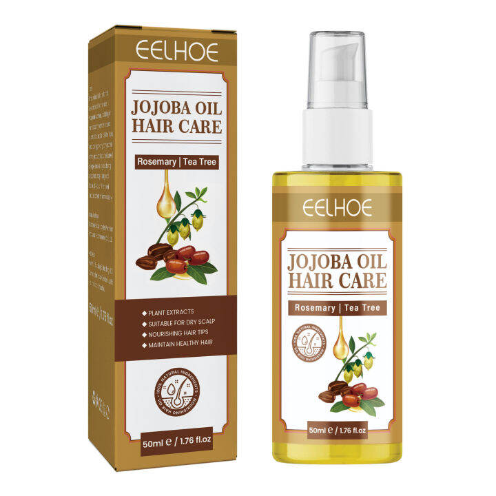 Eelhoe Jojoba Oil Hair Care Nourish Scalp Repair Hair Dry Frizz Damaged