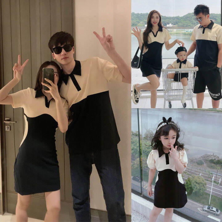 HighEnd Parentchild Matching Outfit a Family of Four 2022 New Summer