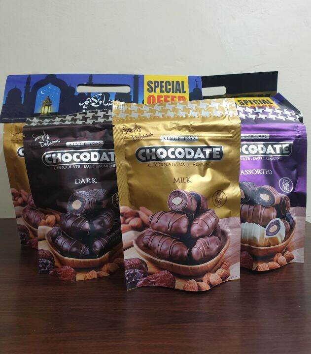 Chocodates & Carrefour (Chocolate. Dates. Almond) Assorted Dubai