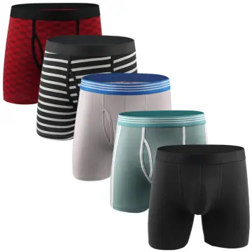Fruit of the Loom Boxer Briefs 4-Pack Long Leg Comfort Stretch