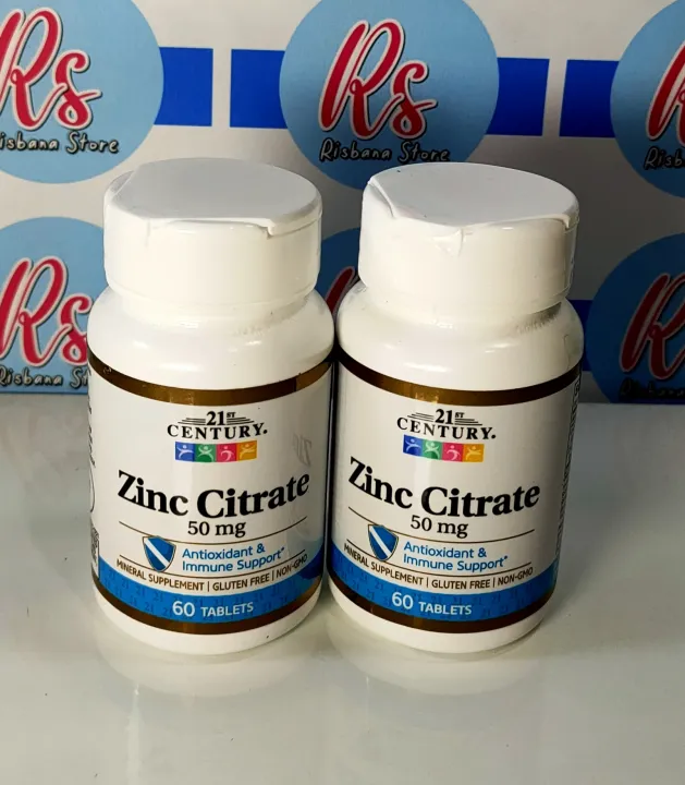 21st Century Zinc Citrate 50 Mg 60 Tablets Lazada Indonesia