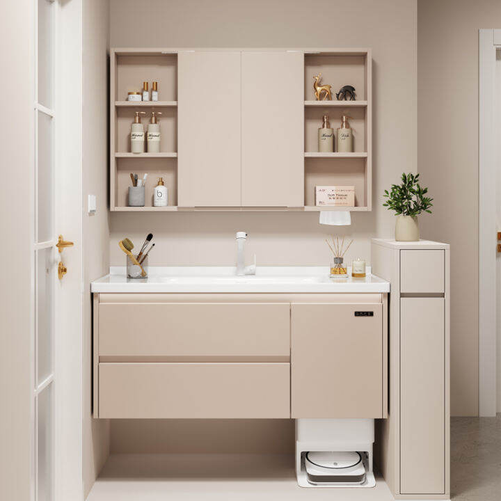 Feng Shui Mirror Ceramic Whole Washbin Bathroom Cream Wind