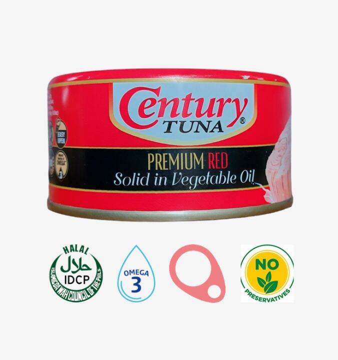 Century Tuna Premium Red Solid Tuna in Vegetable Oil The Premium