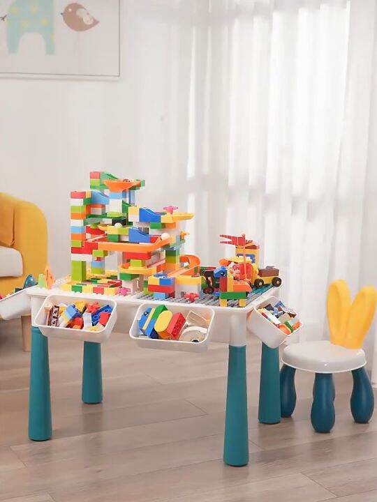 Kids ActivityTable Building Blocks Table And Chair Set Kids