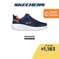 Skechers สเก็ตเชอร์ส รองเท้าเด็กผู้ชาย Boys GOrun Elevate Running Shoes - 403982L-NVOR Air-Cooled Goga Mat Lightweight, Machine Washable