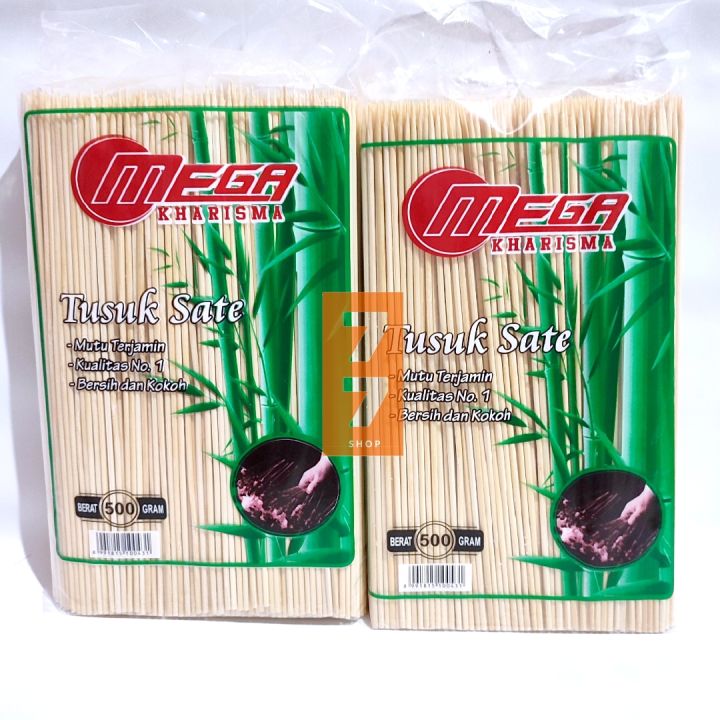 Tusuk Sate Bambu Impor High Quality Cap Mega 500 Gram Lazada Indonesia