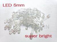 LED 5mm super bright หลอดทำป้ายไฟ งานไฟตกแต่ง ขายเป็นชุด 20หลอด 50หลอด 100หลอด