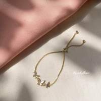 Kissmebythesun - Esther Bracelet | สร้อยข้อมือแบบรูดจี้ผีเสื้อ