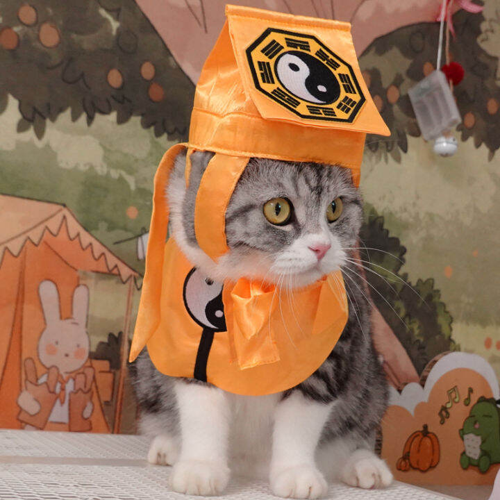 Imitation Little Taoist Funny Cat Clothes Pet Transformation Cat