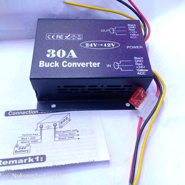 คอนเวอร์เตอร์-ตัวแปลงไฟ-24v-เป็น-12v-step-down-dc20-30v-to-12v-30a-20a-10a-6a-มีให้กดเลือก