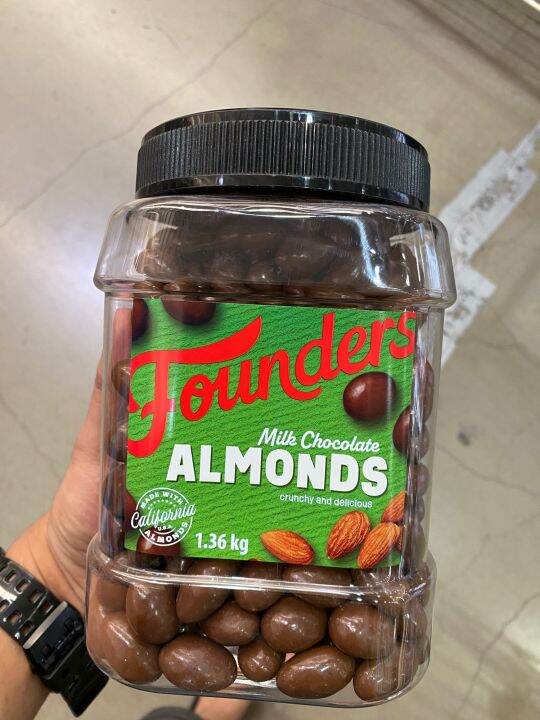 FOUNDERS MILK CHOCO COVERED ALMOND 1.36kgs Lazada PH