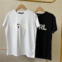 เสื้อยืด ขาว ดำ Karl Lagerfeld Logo Tee  #KarlLagerfeld size XS/S/M ทักแชทสอบถามสี และไซร์ก่อนนะค๊าาา