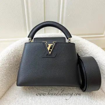 Louis Vuitton Turquoise Taurillon Leather Capucines BB Bag