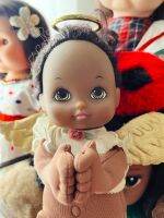 ตุ๊กตานางฟ้าผิวสี Angel มือมีแม่เหล็กดูดทำท่าพนมมือ มีปีกสีทอง งานป้ายลิขสิทธิ์ MGA, 2000