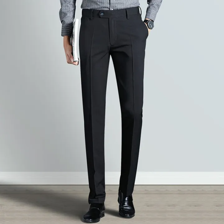 black skinny dress pants mens