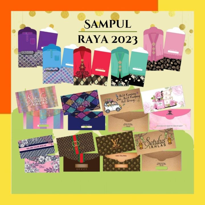 Sampul Duit Raya 2023 Exclusive Kertas Tebal Angpao