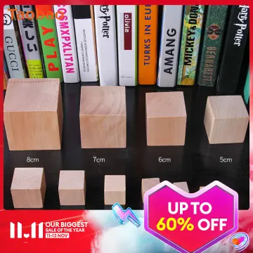 50pcs Wood Square Square Blank Wood Blocks For Puzzle Making, Crafts, And  Diy Projects