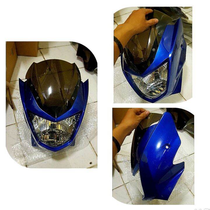 Kepala Ninja R Barong Biru Lampu Depan Ninja R 150 Biru Barong Kedok