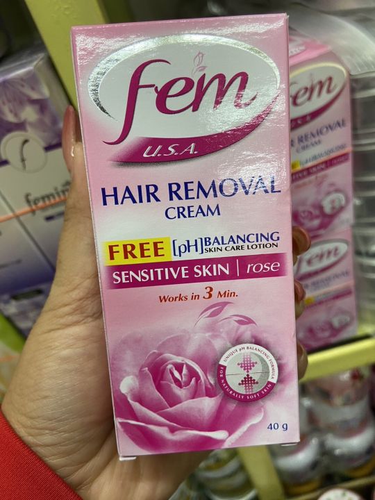 เฟม-ย-เอส-เอ-แฮร์รีมูฟเสิล-ครีมกำจัดขน-ขนาด40กรัม-fem-u-s-a-hair-removal-cream