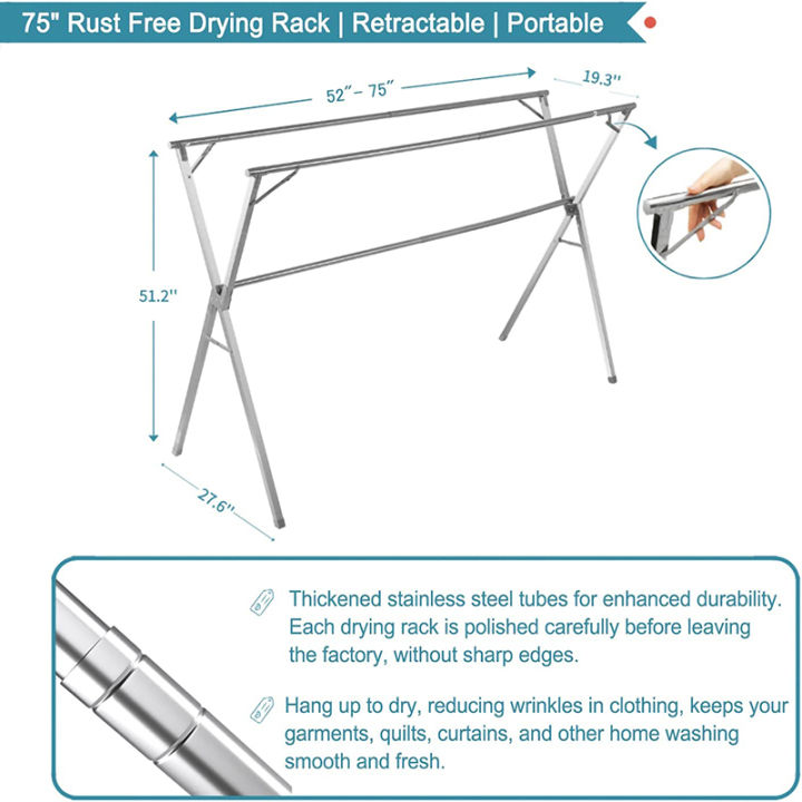 LampTwist【Installation free】sampayan stainless adjustable Indoor and ...