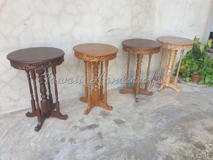 tawaii-handicrafts-โต๊ะ-โต๊ะกลม-โต๊ะกลมไม้สัก-โต๊ะไม้สัก